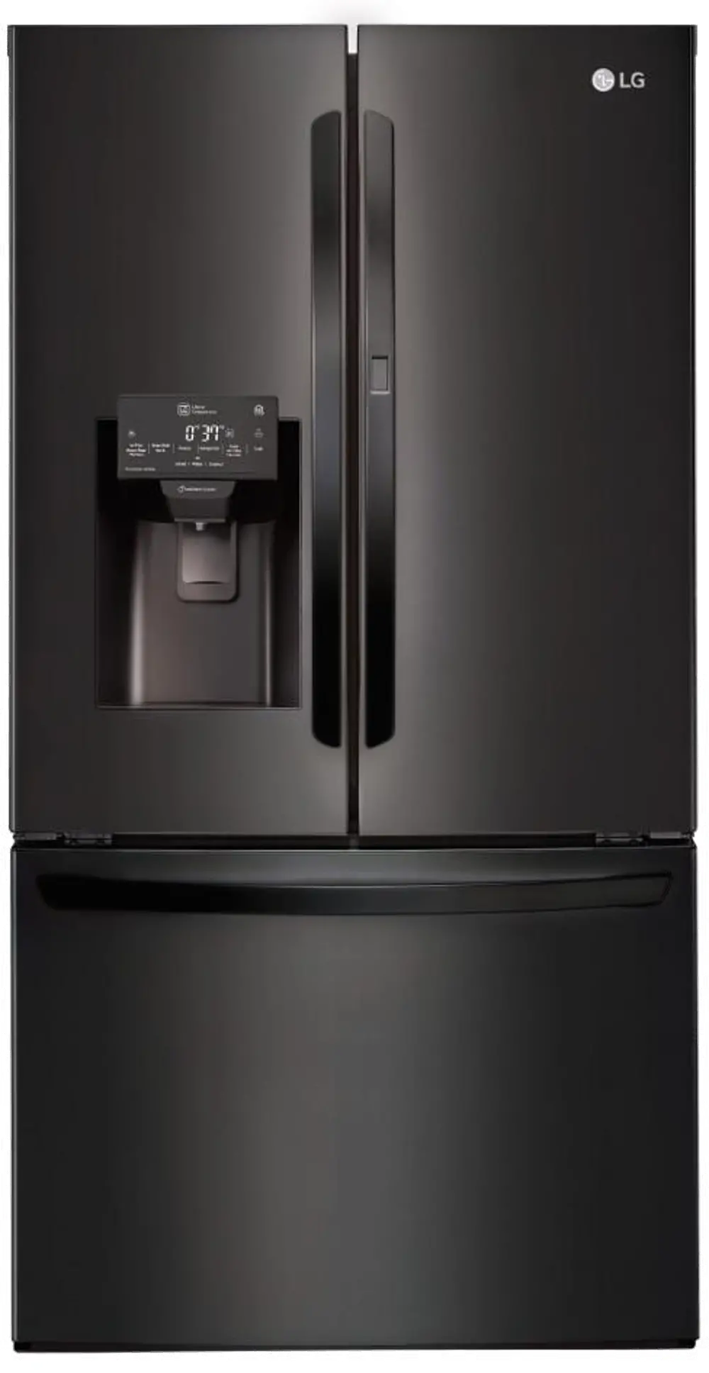 LFXS26566M LG 26.0 cu. ft. French Door-in-Door Smart Refrigerator - 36 Inch Matte Black Stainless Steel-1