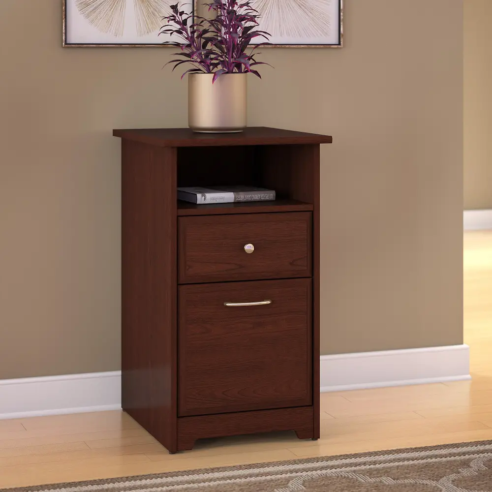 WC31452-03 Cabot Cherry Brown 2 Drawer File Cabinet-1