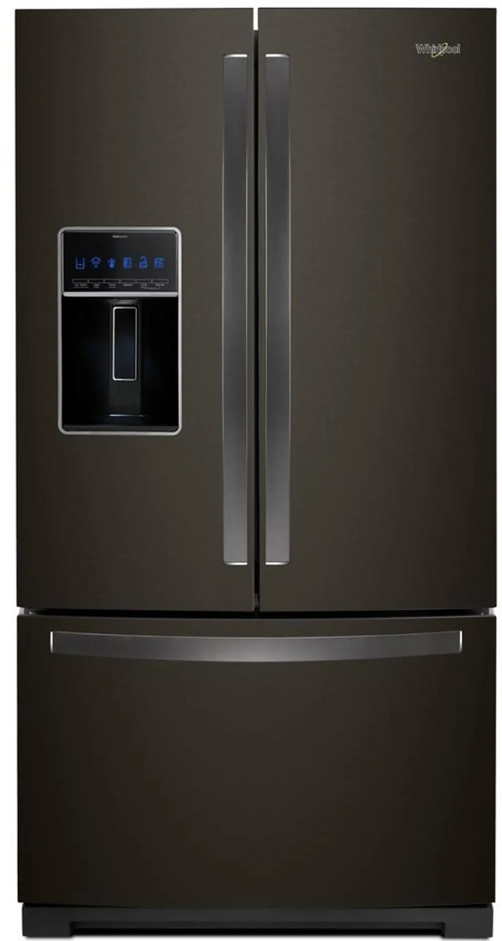 WRF757SDHV Whirlpool 26.8 cu ft French Door Refrigerator - Black Stainless Steel-1