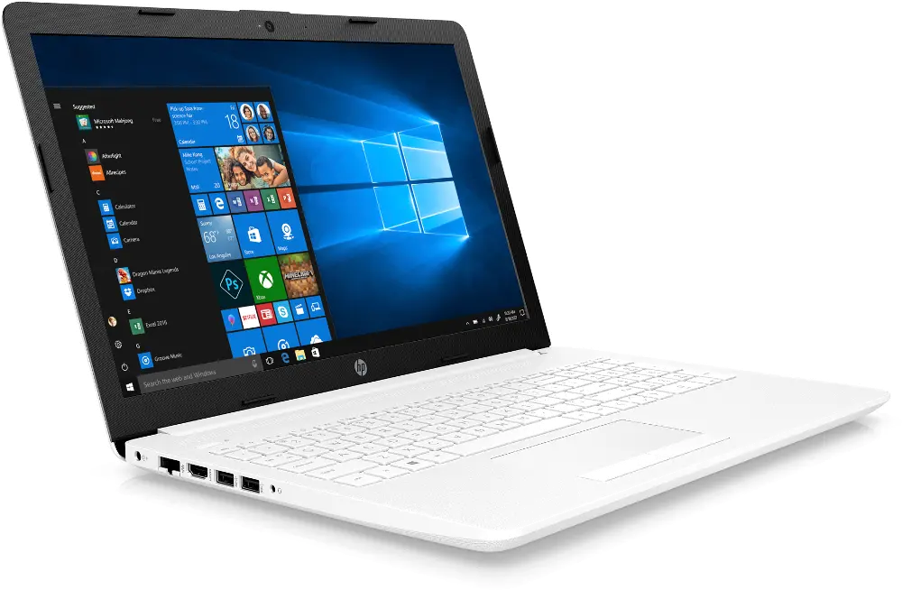 HP 15-DB0071NR HP 15.6 Inch White Laptop Computer 4GB RAM,1TB HDD-1
