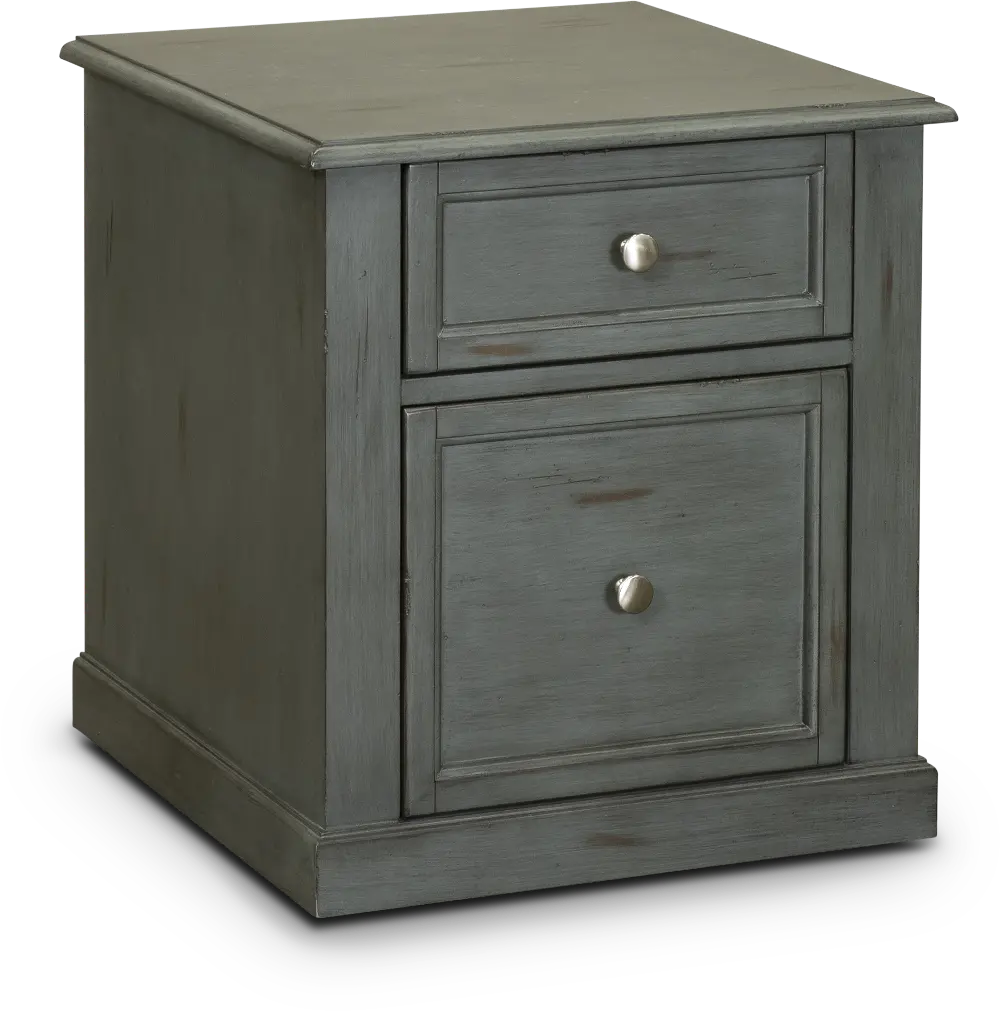 Moss Green Rolling File Cabinet - Highland-1