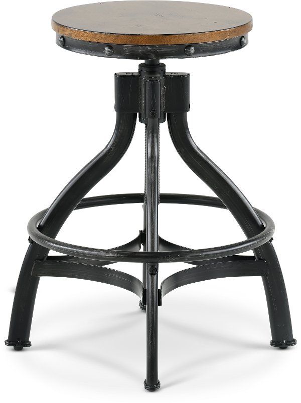 rustic metal stools