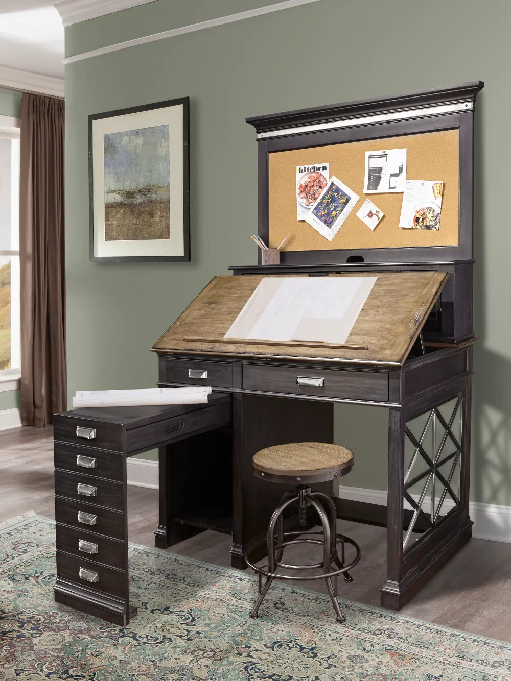 Two-Tone Urban Architects Drafting Desk - Lincoln Park-1