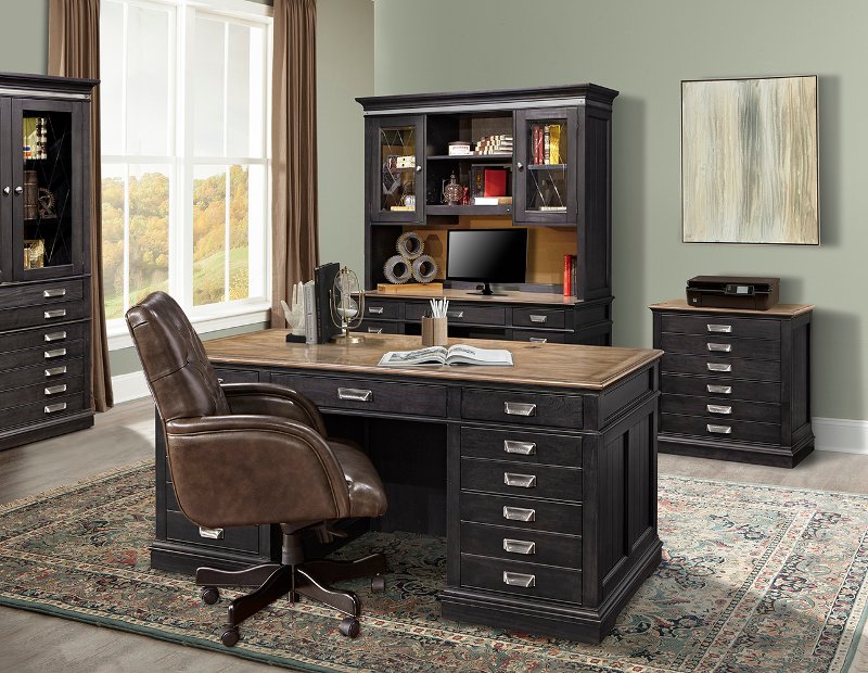 Two Tone Urban Executive Office Desk Lincoln Park Rc Willey Two Tone Urban Executive Office Desk Lincoln Park