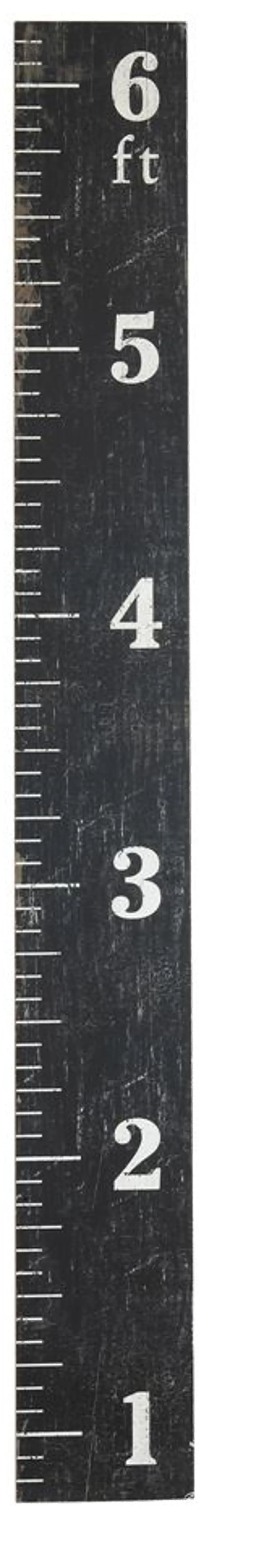 DA8429/GROWTHRULER Black MDF Ruler Growth Chart Wall Decor-1