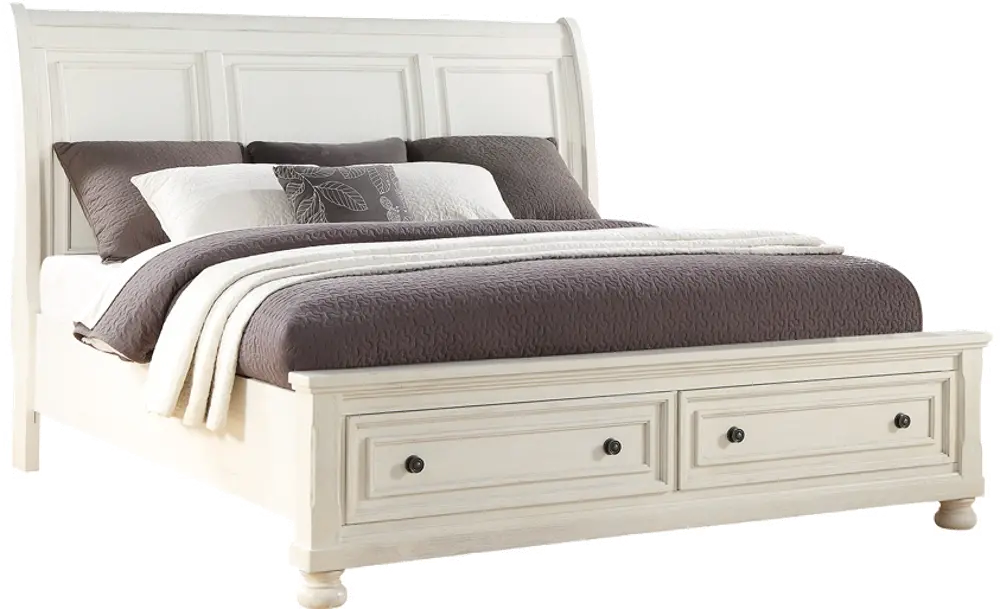 Stella Off-White Queen Storage Bed-1