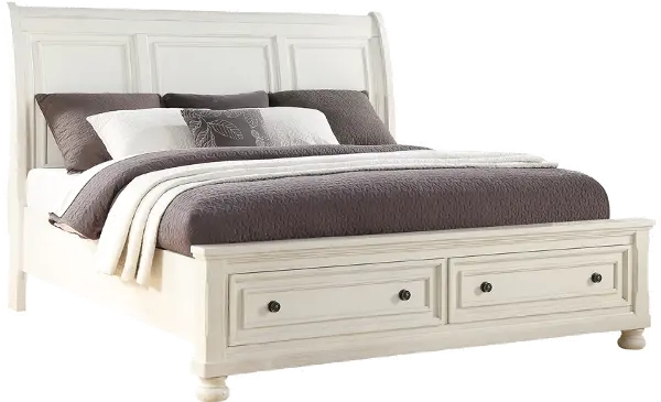 Classic Traditional Off White King Storage Bed Stella Rc Willey Off White King Storage Bed Stella, White King Size Bed With Drawers