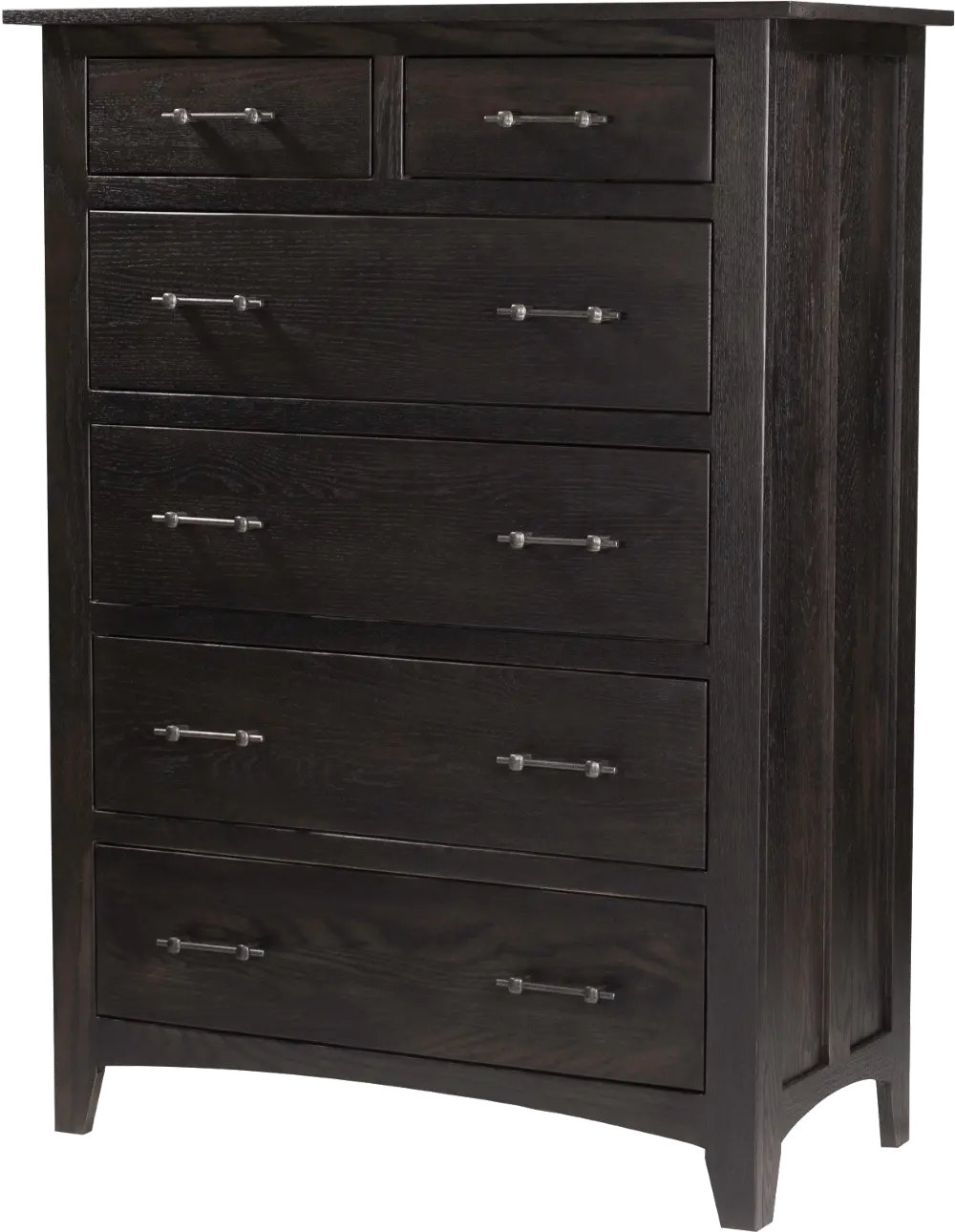 Classic Contemporary Charcoal Chest of Drawers - Concord-1