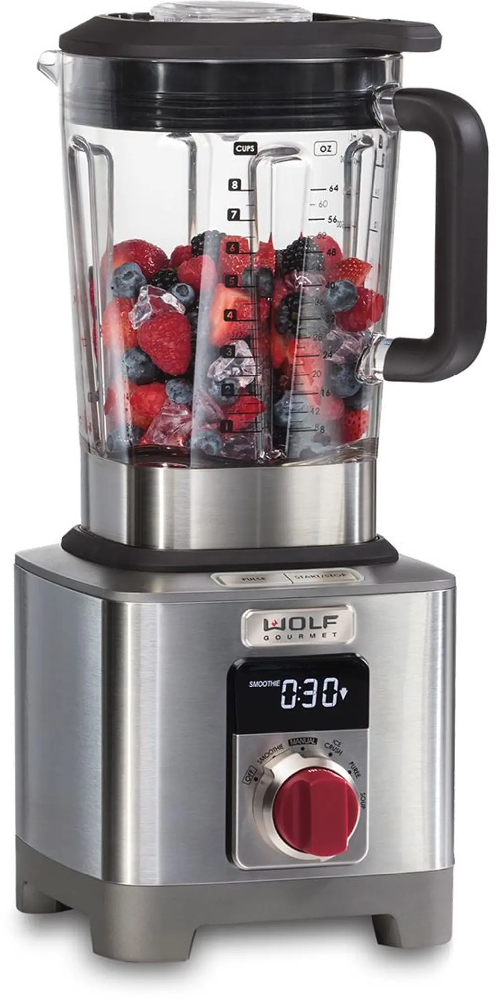 [WGBL100S-S/R-BLD+JR Wolf Gourmet Blender and Bonus Jar-1