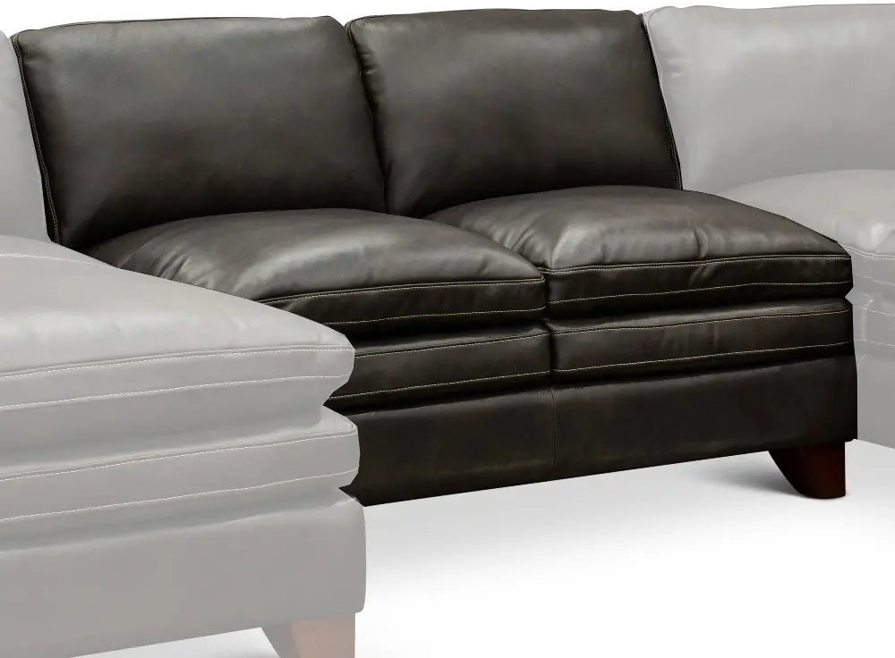 Contemporary Charcoal Armless Loveseat - Sierra-1