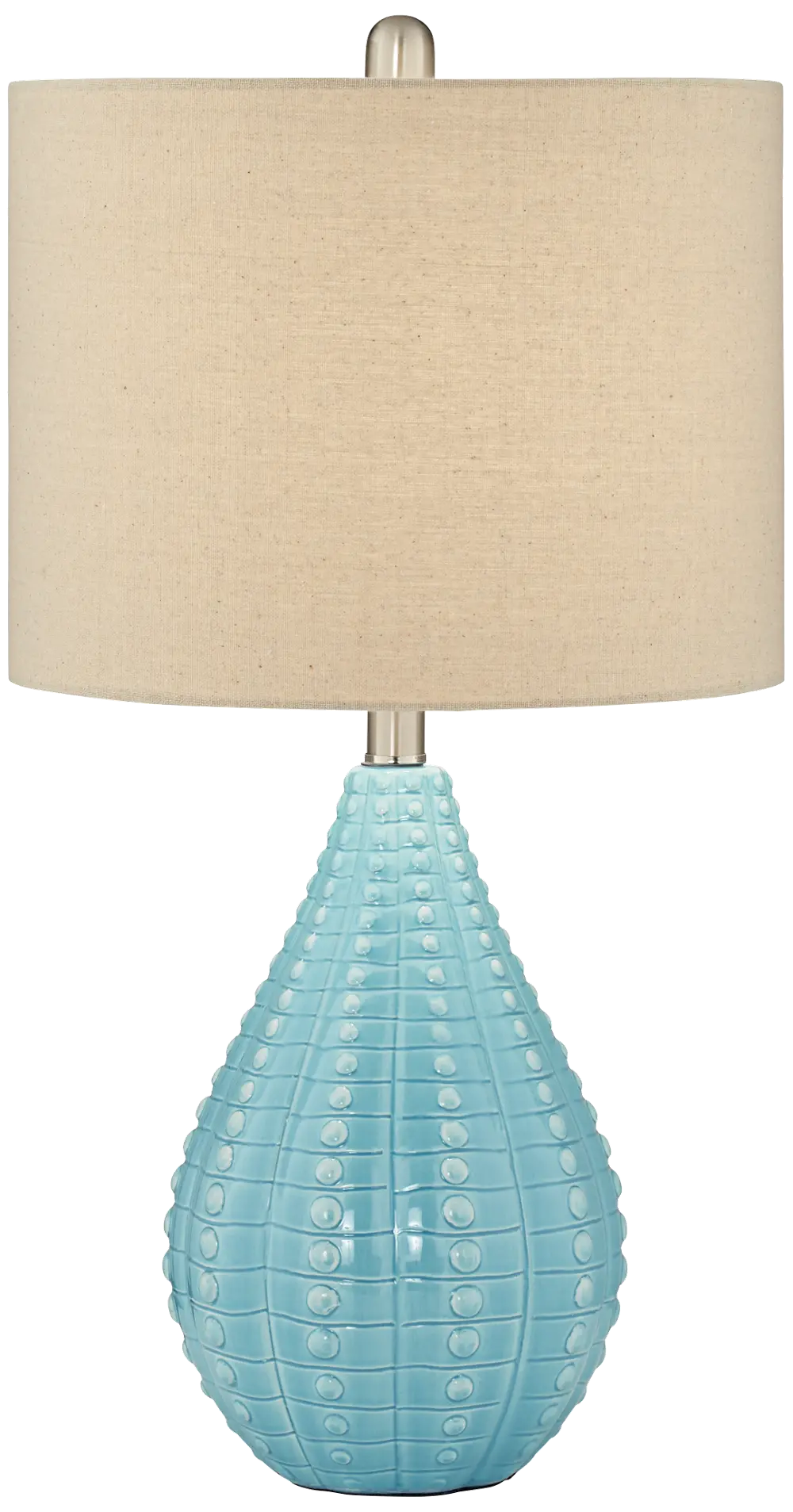 Turquoise Blue Table Lamp - Coastal-1