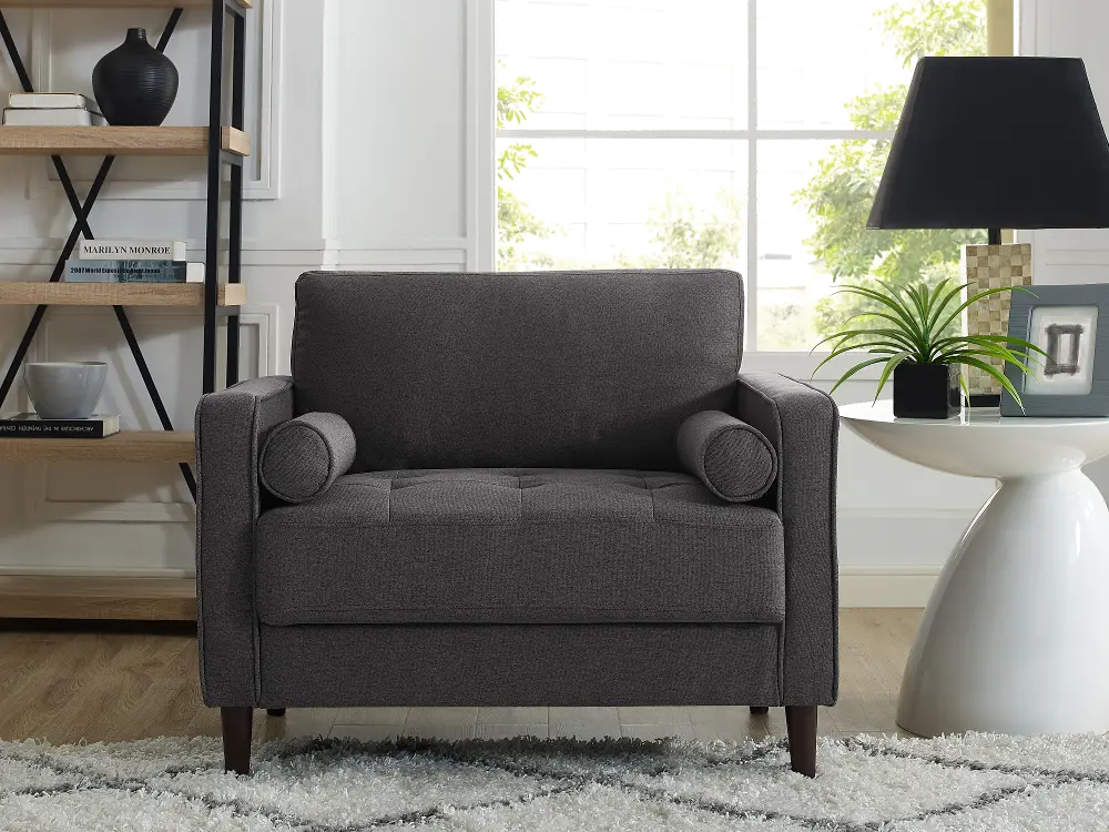 LKLGF2SP1GU3073 Lawrence Mid Century Modern Dark Gray Chair-1