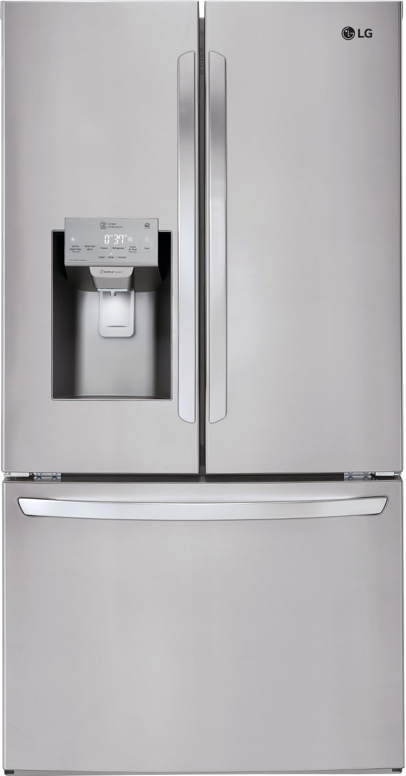Lg Counter Depth French Door Smart Refrigerator 22 1 Cu Ft 36 Lfxc22526s Lg Counter Depth French Door Smart Refrigerator 22 1 Cu Ft 36