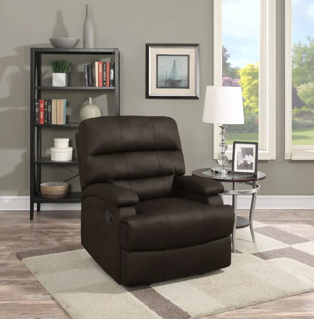 RR-ROR2CP3003 Java Brown Traditional Recliner Chair - Raleigh-1