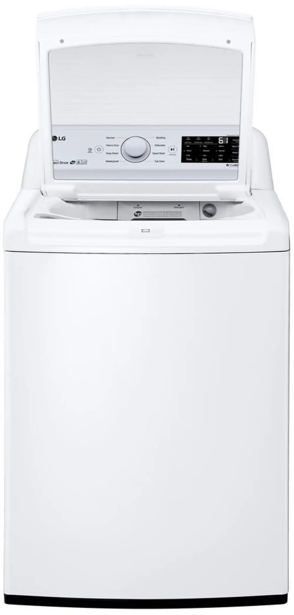 WT7100CW LG Clear Top Top Load Washer - 4.5 cu. ft. White-1