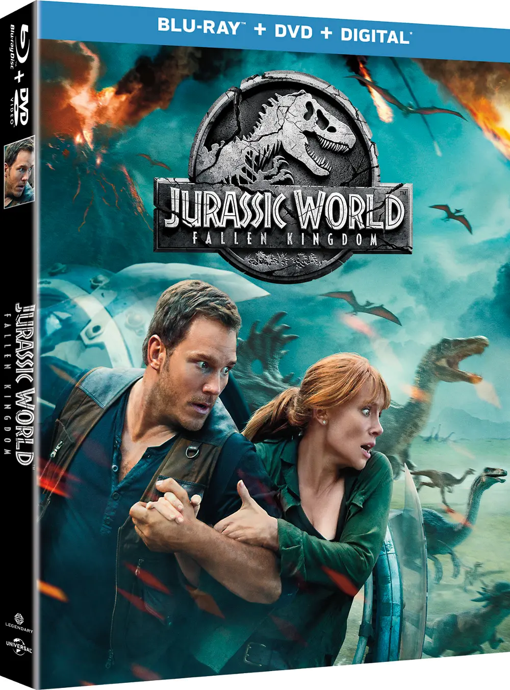 Jurassic World: Fallen Kingdom (Blu-ray + DVD + Digital Code)-1