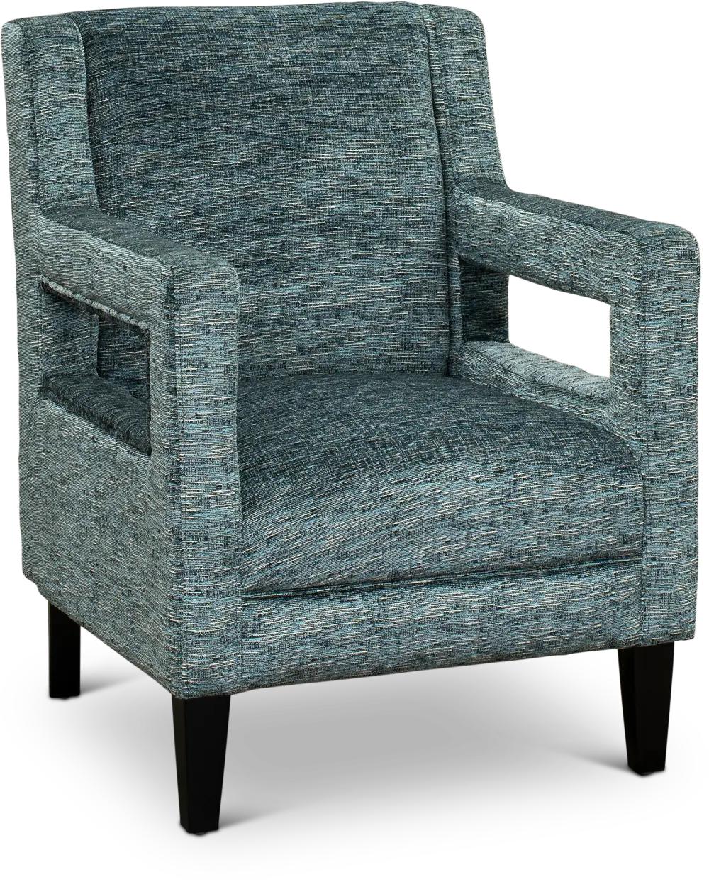 Blue Lapis Modern Accent Chair - Roxanne-1