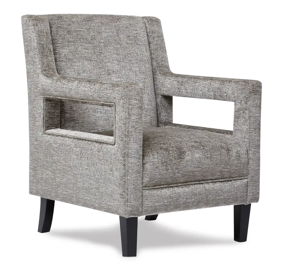 Taupe Gray Modern Accent Chair - Roxanne-1