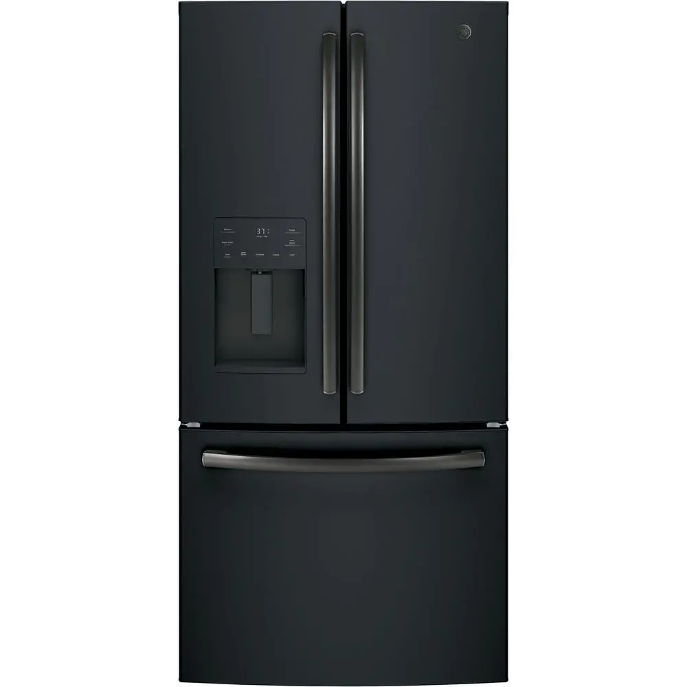 GYE18JEMDS GE 17.5 cu. ft. French Door Refrigerator - Black-1