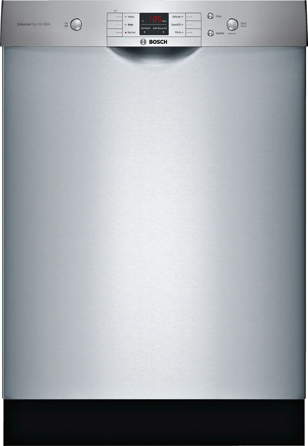 SHEM3AY55N Bosch 100 Series Front Control Dishwasher - Stainless Steel-1