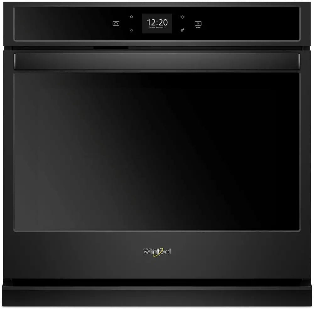 WOS51EC0HB Whirlpool 30 Inch Smart Single Wall Oven with Touchscreen - 5.0 cu. ft. Black-1