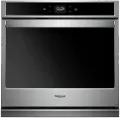 WOS51EC7HS Whirlpool 27 Inch Smart Single Wall Oven with Touchscreen - 4.3 cu. ft. Stainless Steel
