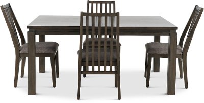 Contemporary Gray 7 Piece Dining Set Hartford Rc Willey