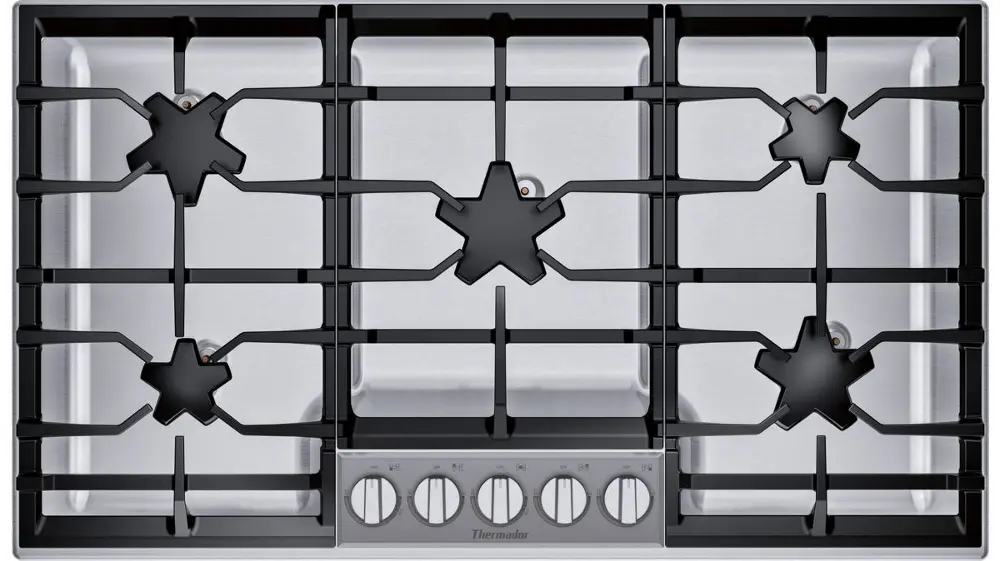 SGSXP365TS Thermador 37 Inch Gas Cooktop - Stainless Steel-1