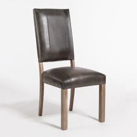 Brown Leather Dining Chair Bryant, Leather Seats Dining Chairs