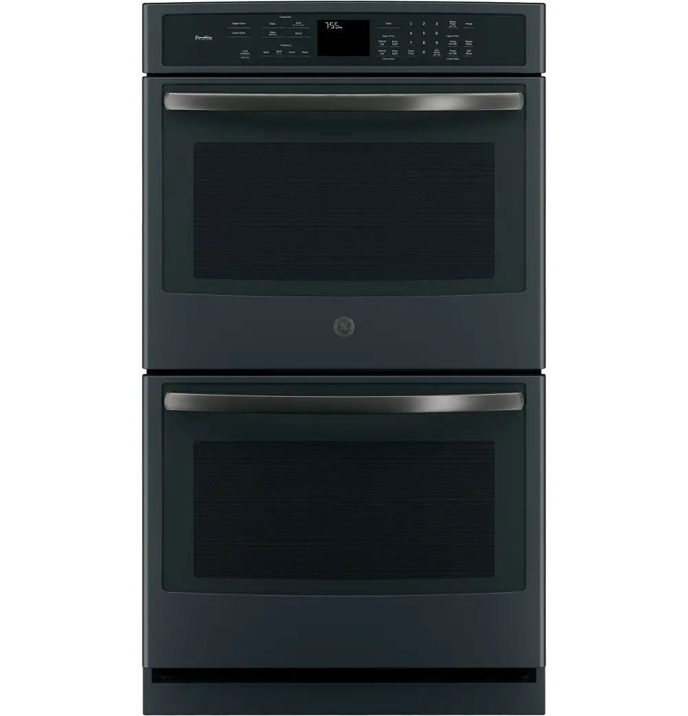 PT7550FMDS GE Profile 30 Inch Double Wall Oven - 10 cu. ft. Black Slate-1