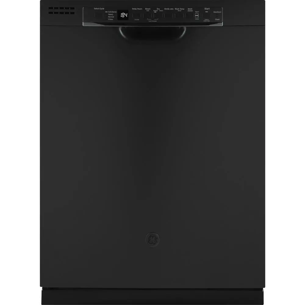 GDF630PFMDS GE Front Control Dishwasher 3rd Rack - Black Slate-1