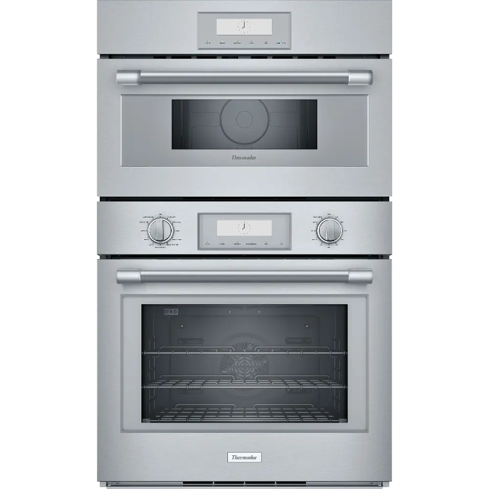 POM301W Thermador 6.1 cu ft Combination Wall Oven - Stainless Steel 30 Inch-1