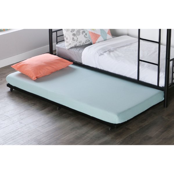 A New Twin Bed From Rc Willey Black Roll Out Twin Metal Trundle Bed