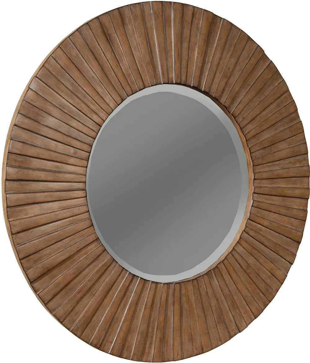 Rustic Modern Copper Round Mirror - Penny-1