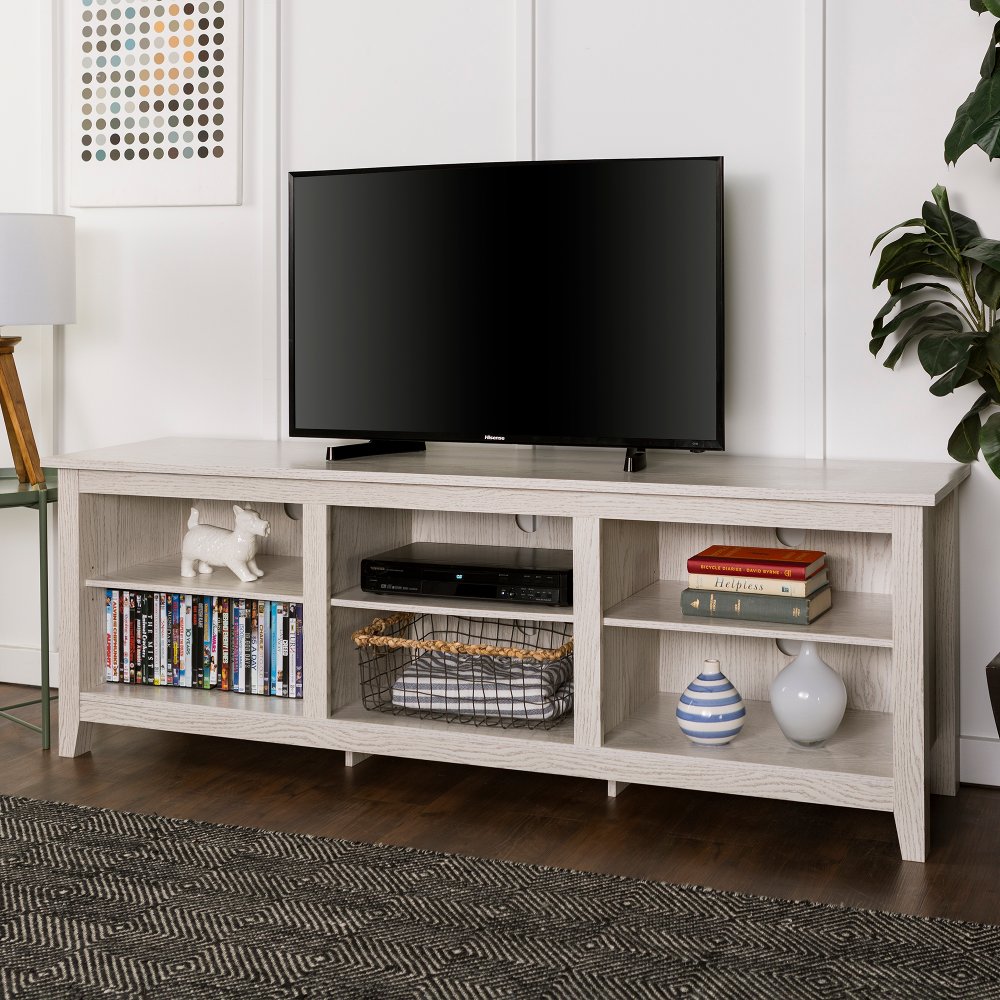 Whitney 70 Inch White Wash TV Stand