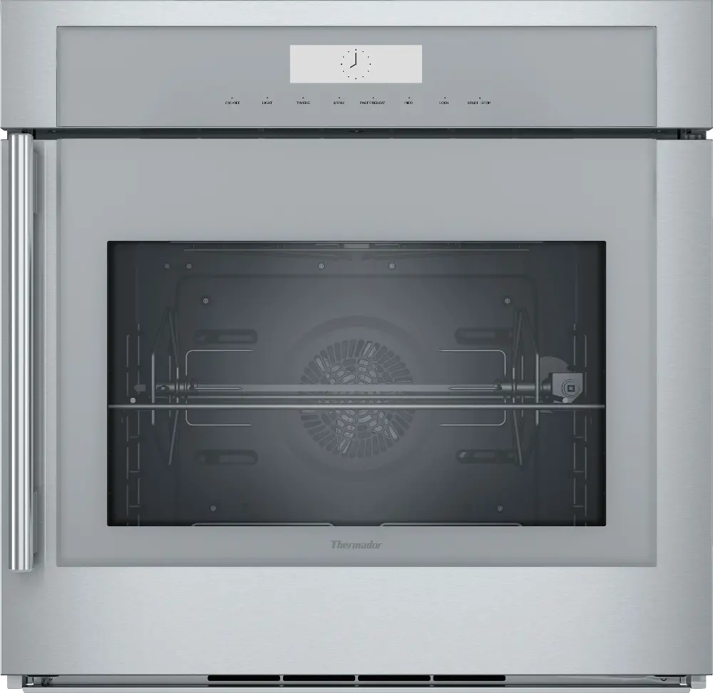 MED301RWS Thermador Masterpiece 30 Inch Single Wall Oven with Left-Side Handle - 4.5 cu. ft. Stainless Steel-1