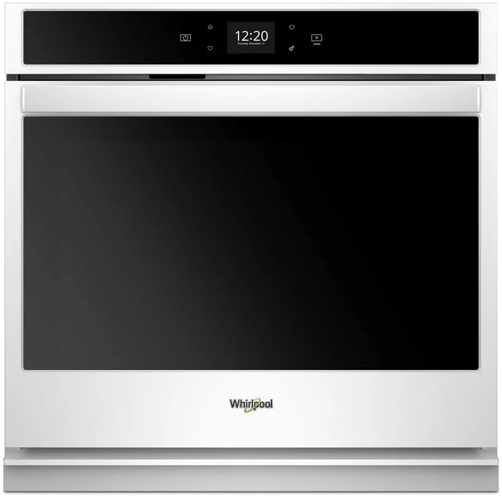 WOS51EC0HW Whirlpool 30 Inch Smart Single Wall Oven with Touchscreen - 5.0 cu. ft. White-1