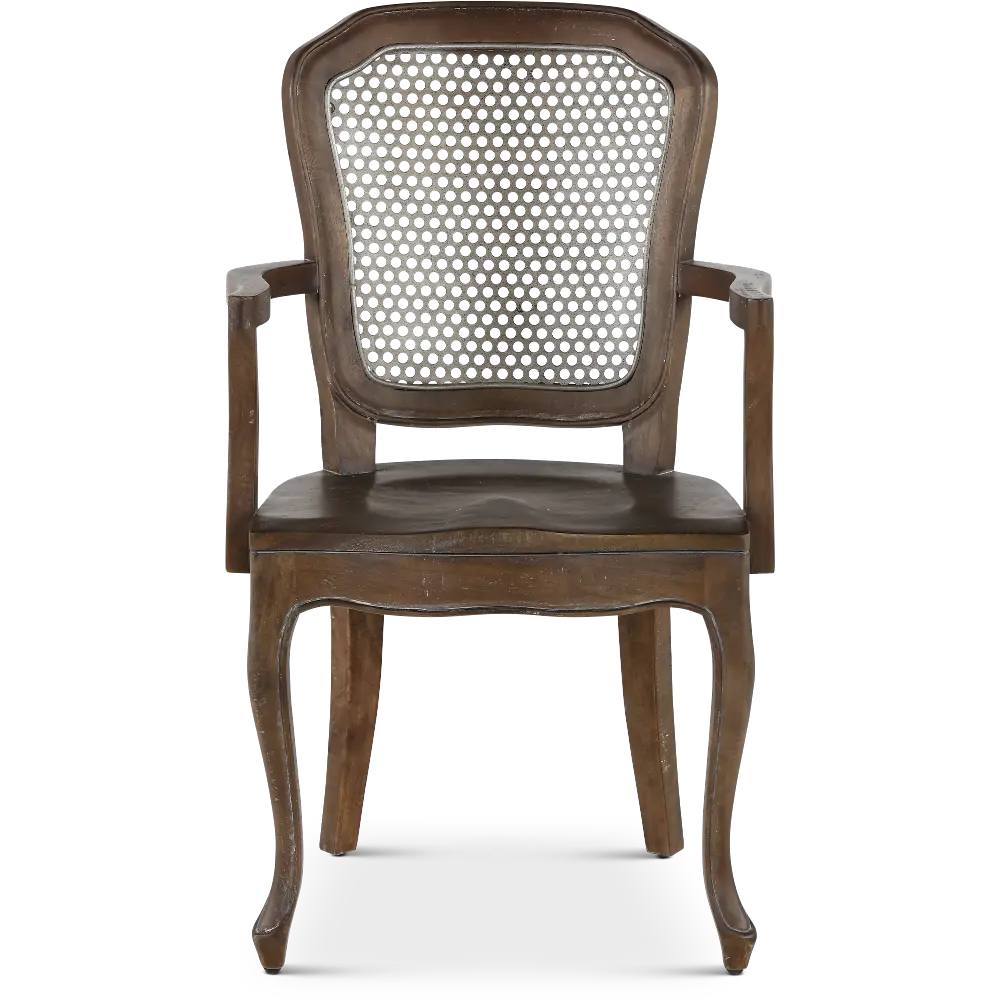 Soulan Brown Dining Room Arm Chair-1