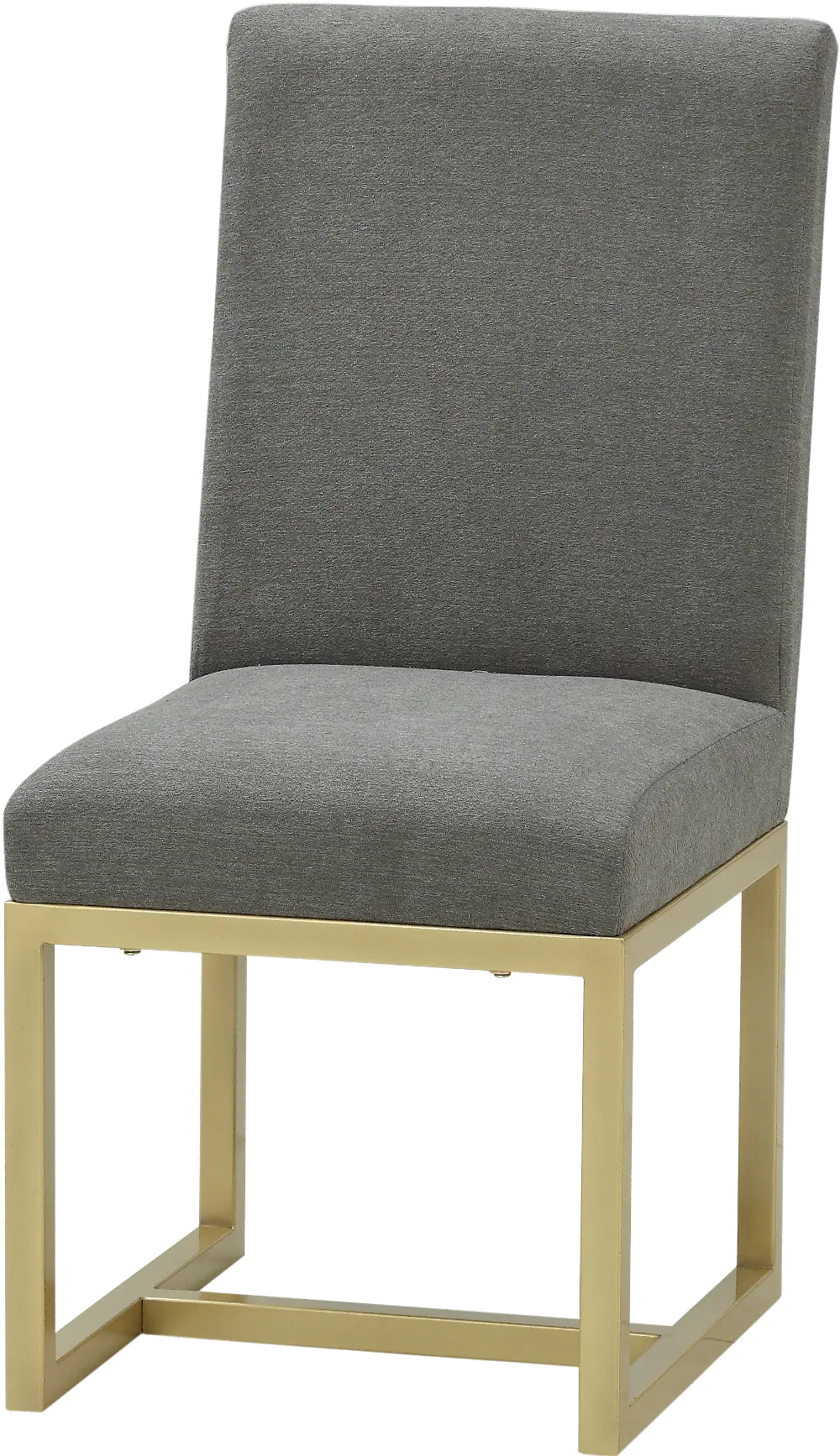 Contemporary Gray and Champagne Upholstered Dining Room Chair - Tango-1