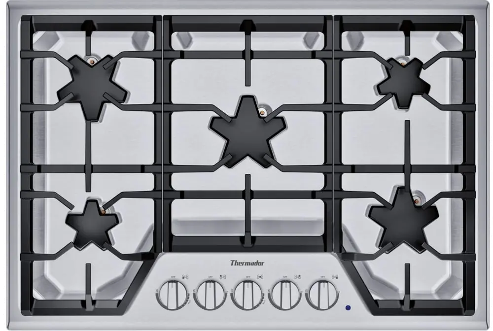 SGSX305TS Thermador Masterpiece Star Burner Gas Cooktop - 30 Inch Stainless Steel-1