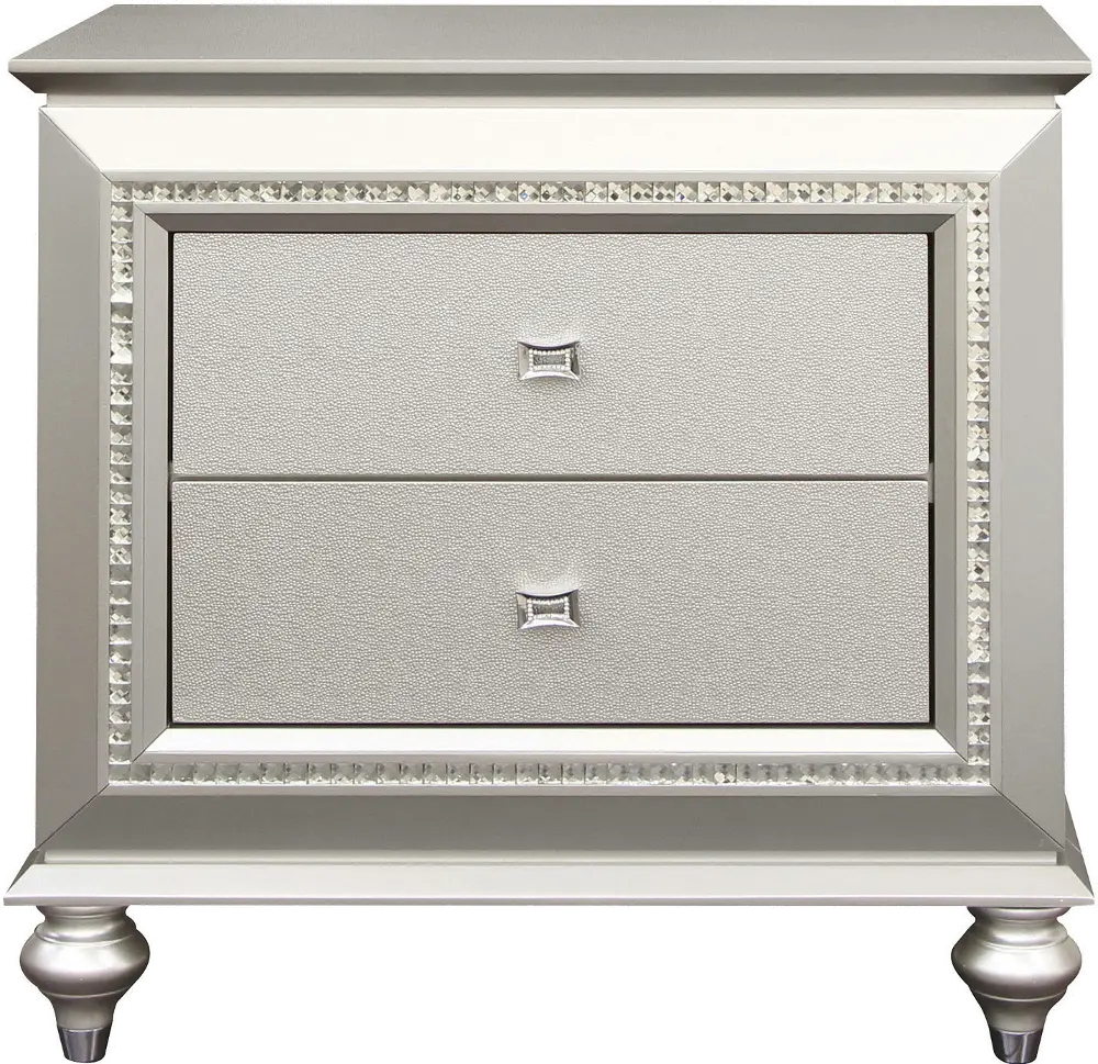 Contemporary Champagne Nightstand - Kaitlyn-1
