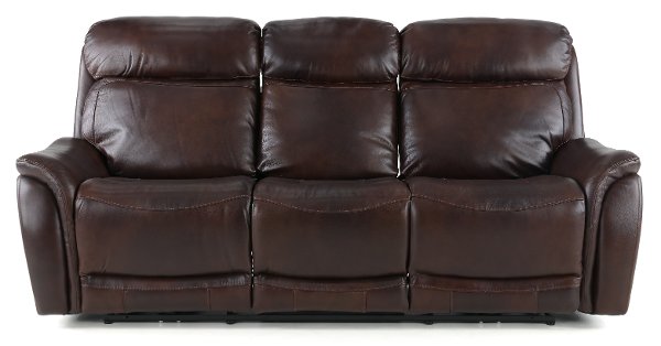 Sofas Furniture Rc Willey Brown Leather Match Dual Power Reclining Sofa Happy