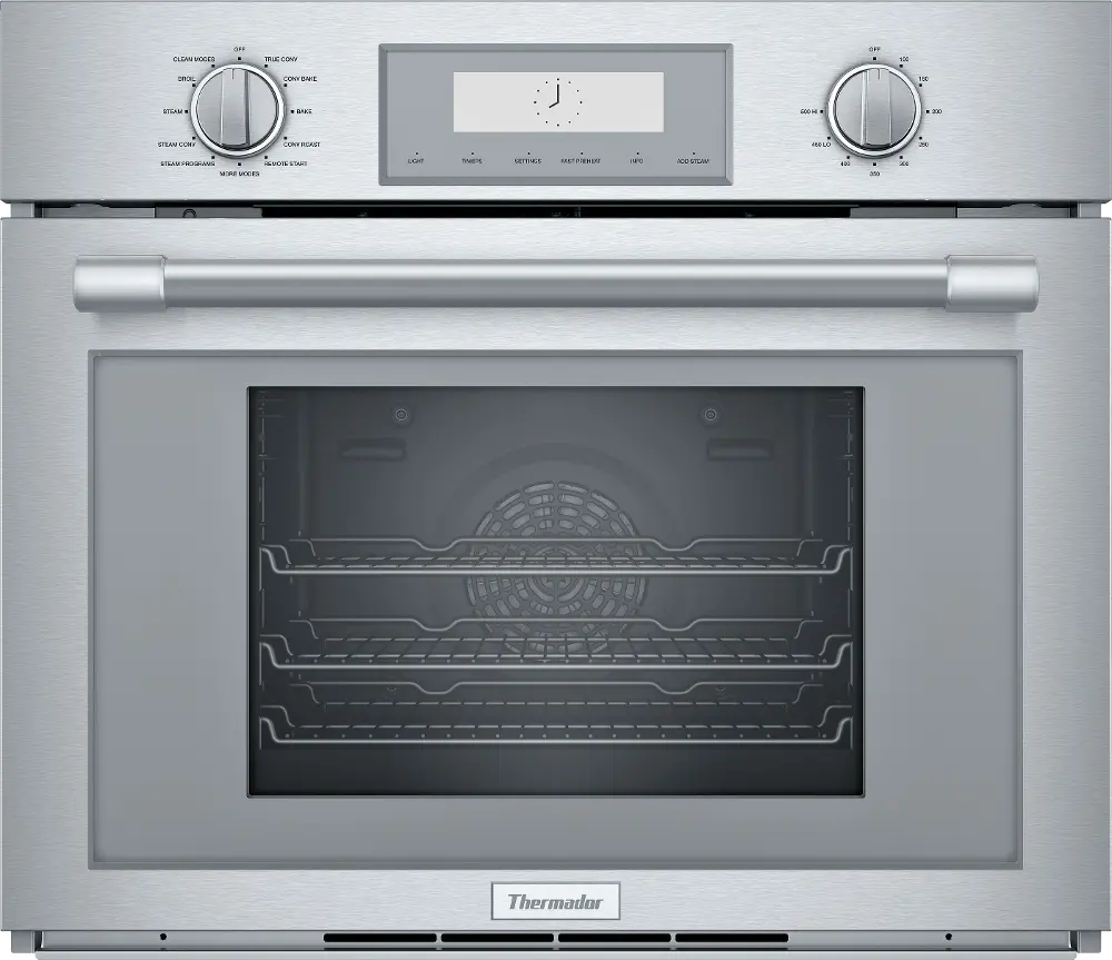 PODS301W Thermador 30 Inch Smart Convection Single Wall Oven with Steam - 2.8 cu. ft. Stainless Steel-1