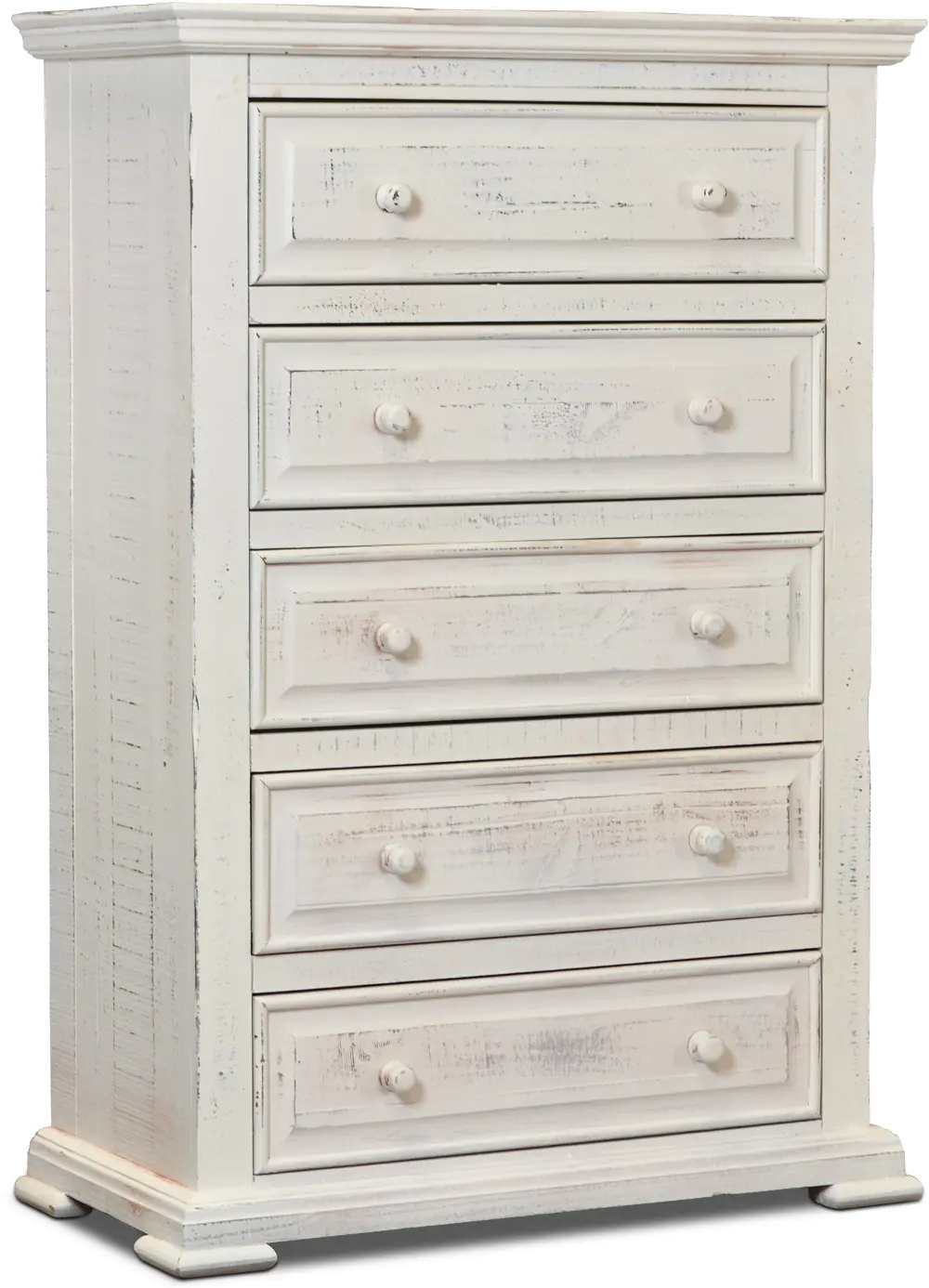 Rustic White Chest of Drawers - Marquis-1
