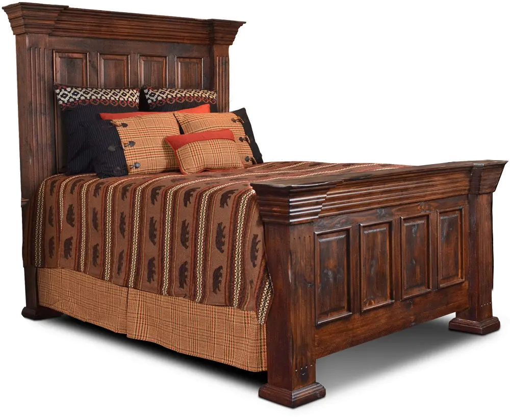 Classic Brown Queen Bed - Marquis-1