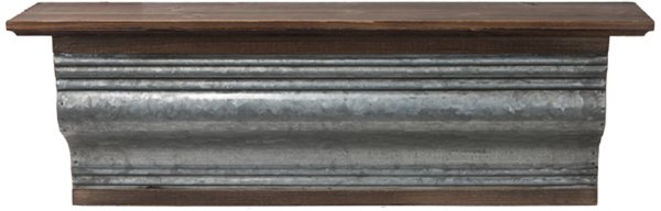 Bookcases And Book Shelves Rc Willey Furniture 30 Inch Pressed Tin And Wood Wall Shelf