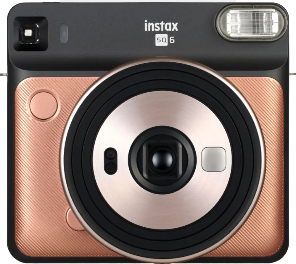 16581460 Fujifilm Instax SQUARE SQ6 Polaroid Camera - Blush Gold-1