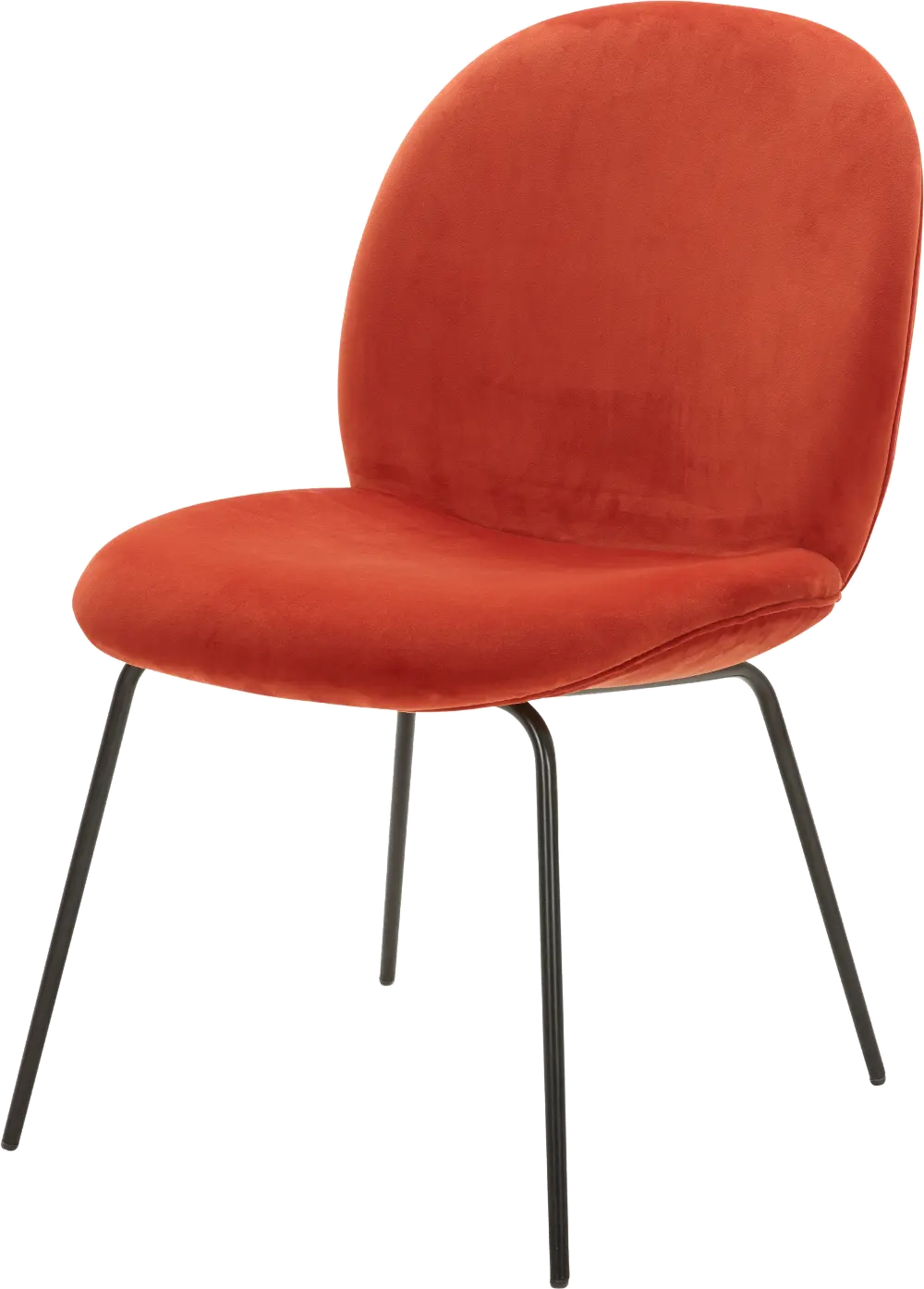 Terra Cotta Orange Office Guest Chair-1