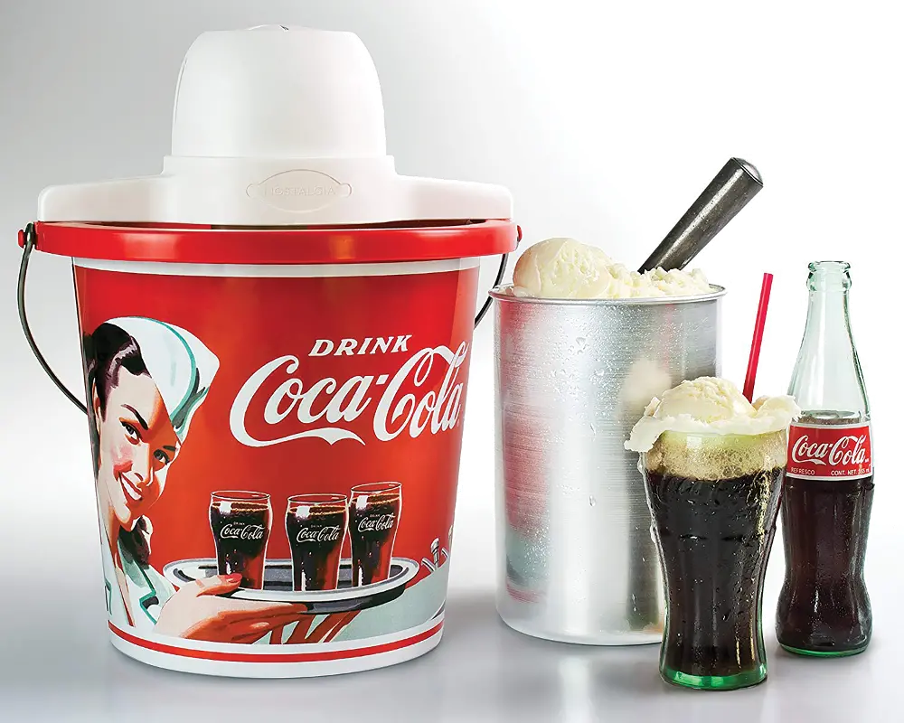 Coca-Cola 4-Quart Electric Ice Cream Maker - Red-1