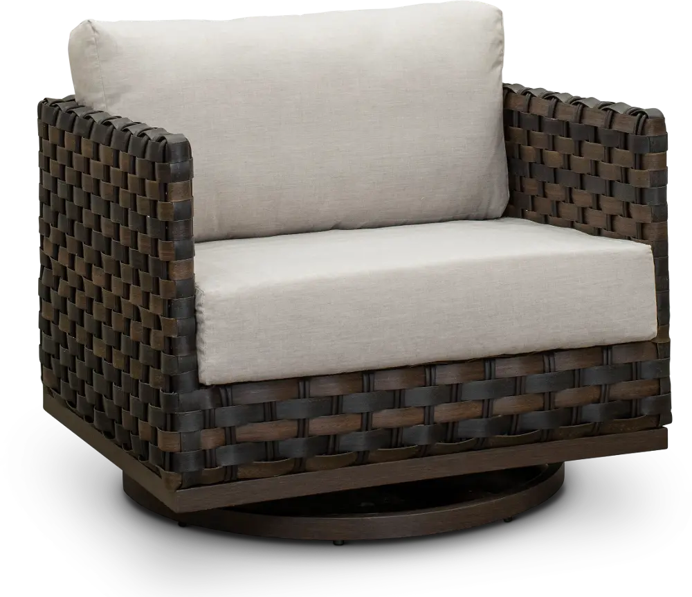 Wicker Patio Motion Chair with Sunbrella Cushion - Nevis-1